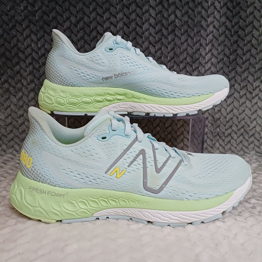 New Balance Fresh Foam x 880v13 Blue Green Aura Women's Running Shoes Size 9.5